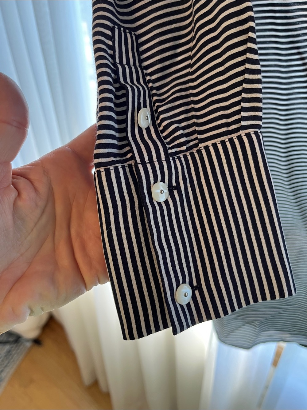 Boden Navy and White Striped tunic dress - Picture 4 of 10
